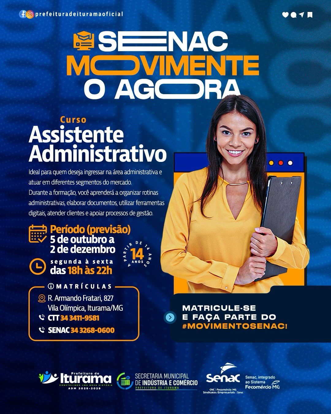 Post do instagram da Prefeitura de Iturama